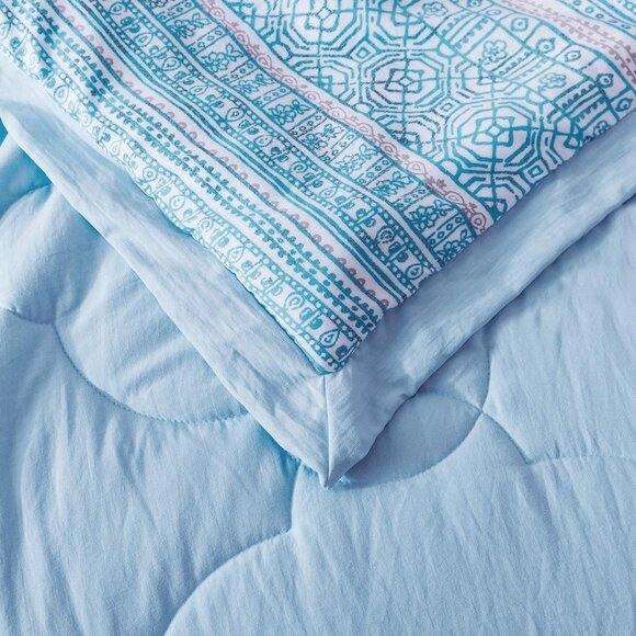 Original Packaging -  Vacuum Sealed Blue Comforter Set 1826-K - Picture 6 of 7